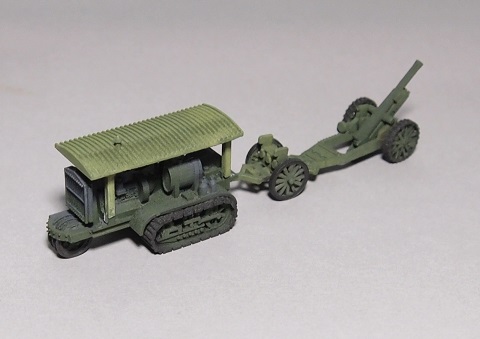 HOLT tractor /w 8 inch howitzer (green)